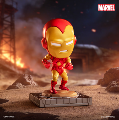 POPMART泡泡玛特漫威钢铁侠编年史系列手办盲盒摆件
