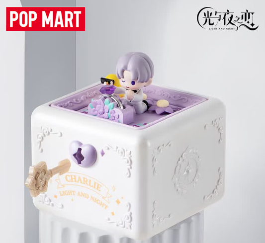 POPMART泡泡瑪特光與夜之戀 翻轉浪漫 · 戒指盒場景公仔