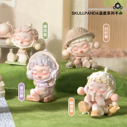 POPMART SKULLPANDA Temperature Series patung kotak buta