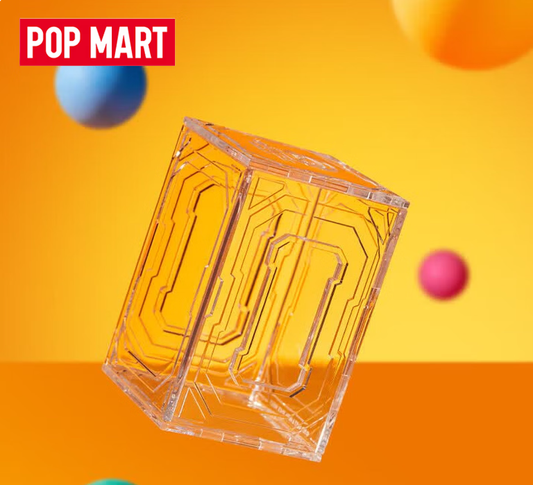 POPMART MEGA Koleksi 100% SPACE MOLLY kotak simpanan dan pameran kotak buta