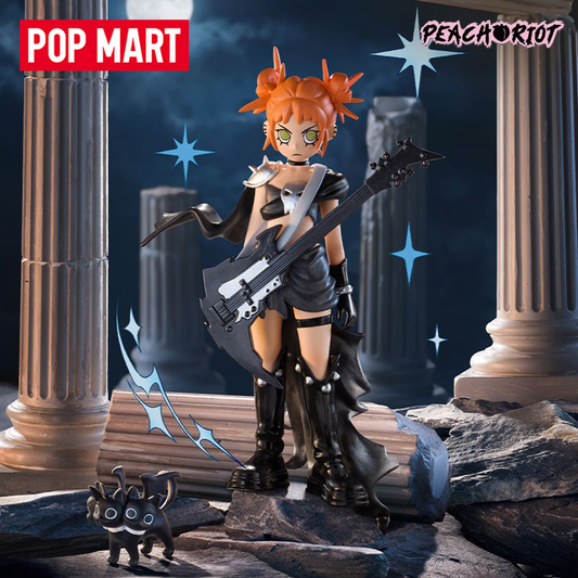 POPMART泡泡玛特 Peach Riot: serie Armonía rebelde del melocotón, figura de colección en caja sorpresa