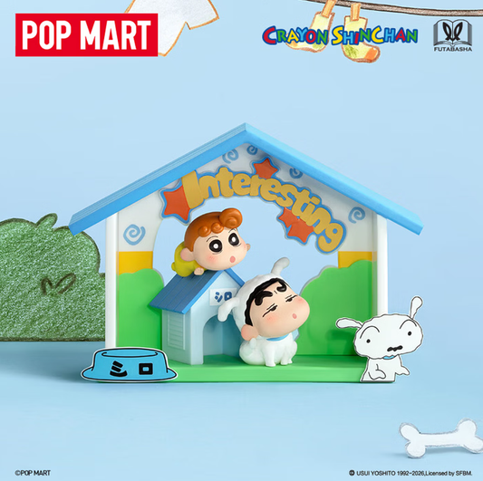 POPMART泡泡瑪特蠟筆小新童心劇場系列公仔盲盒擺件
