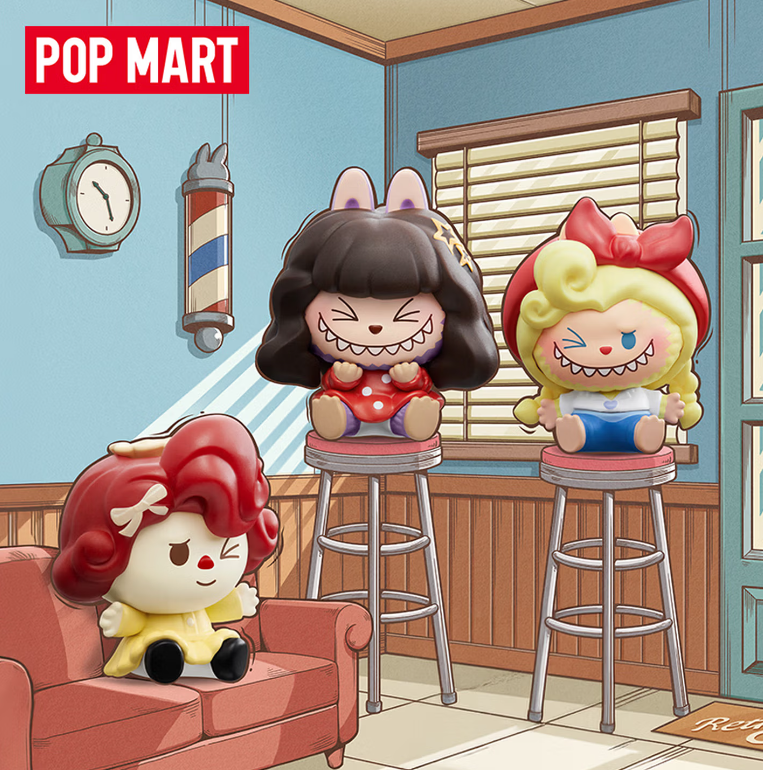 POPMART泡泡瑪特泡泡萌粒 THE MONSTERS復古理髮店公仔