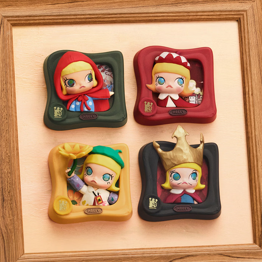 Caja sorpresa de pegatinas para refrigerador de la serie POPMART MOLLY: Scenery Along the Way, accesorios para el hogar