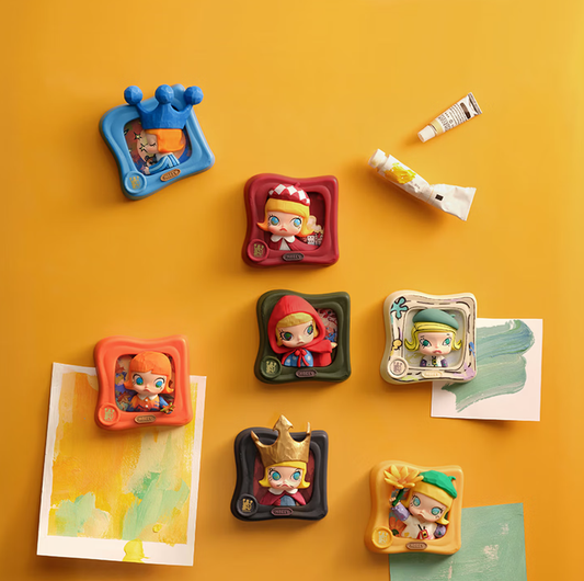 Caja sorpresa de pegatinas para refrigerador de la serie POPMART MOLLY: Scenery Along the Way, accesorios para el hogar