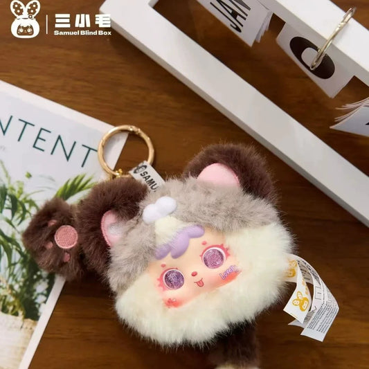 Three little fur cats cat paw scratching pendant blind box with coding - detail image 1