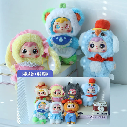 Three little elves on the blue star - main image