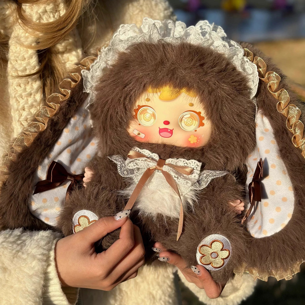 The second generation of three little fur rabbits and elves - detail image 2