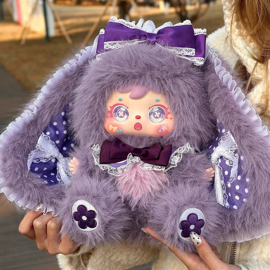 The second generation of three little fur rabbits and elves - main image