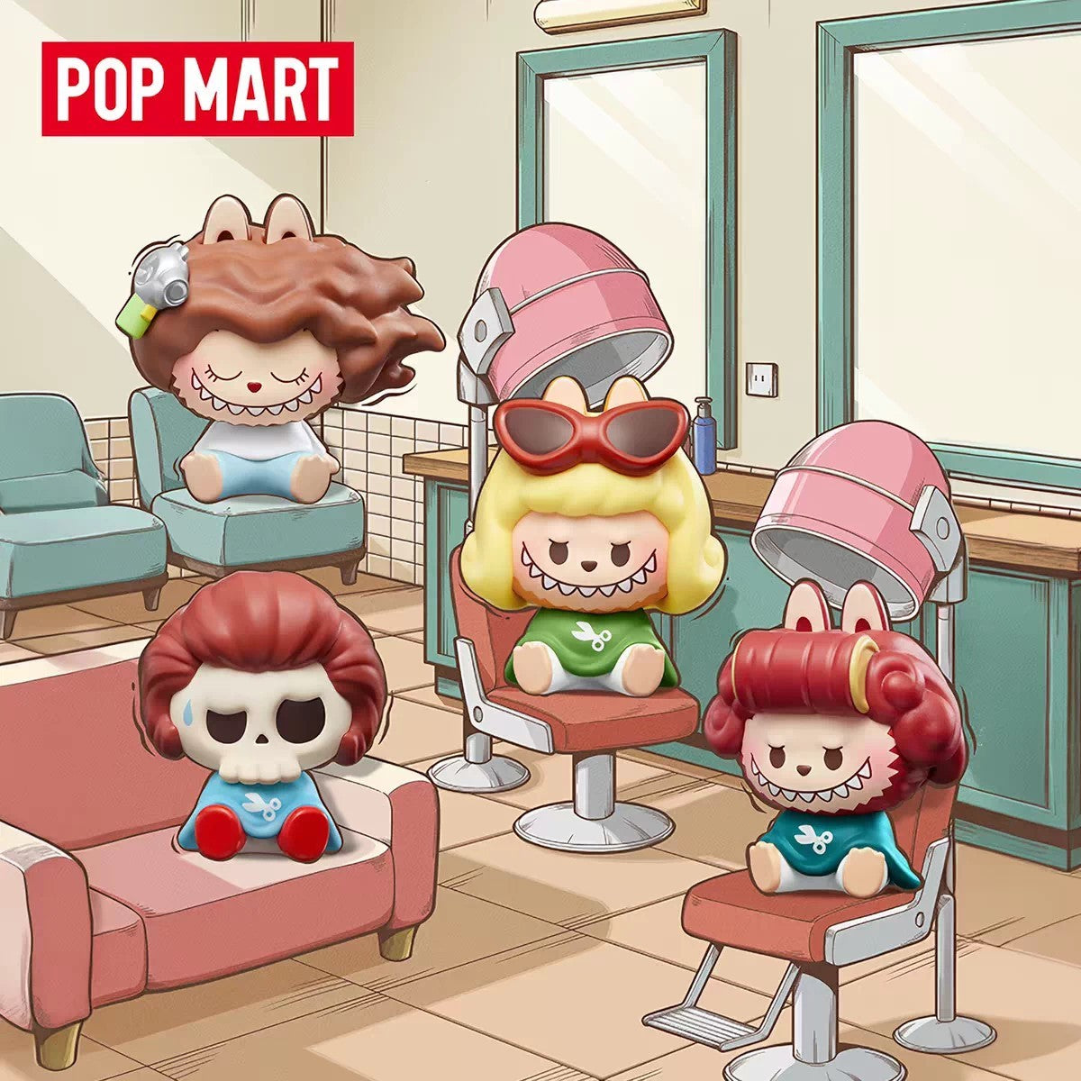 POP MART POPMART THE MONSTERS Retro Barber Shop Dolls - detail image 2