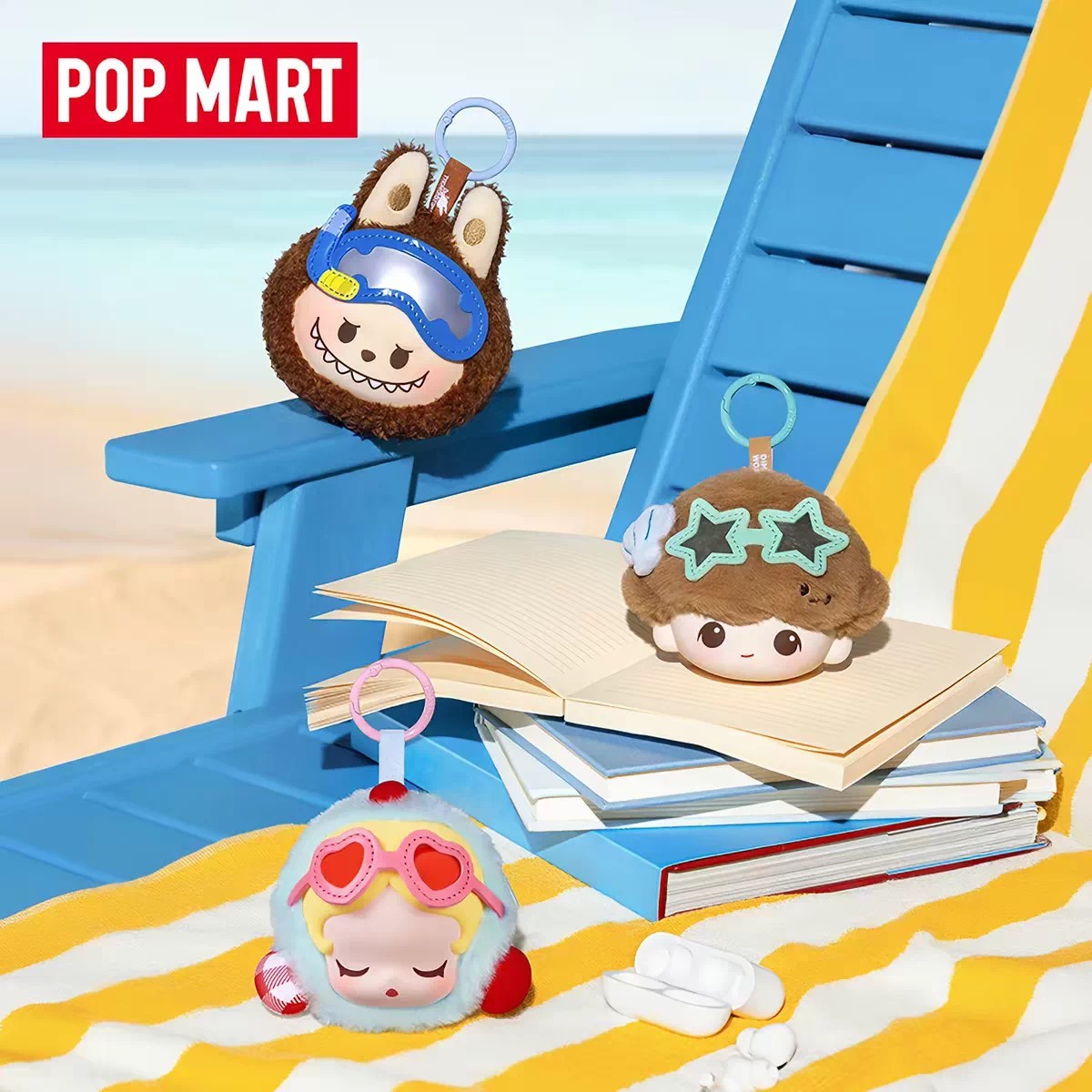 POP MART POPMART Bubble MART Bubble Cute Pieces Island Vacation Series Headphone Bag Blind Box Peripheral - detail image 1