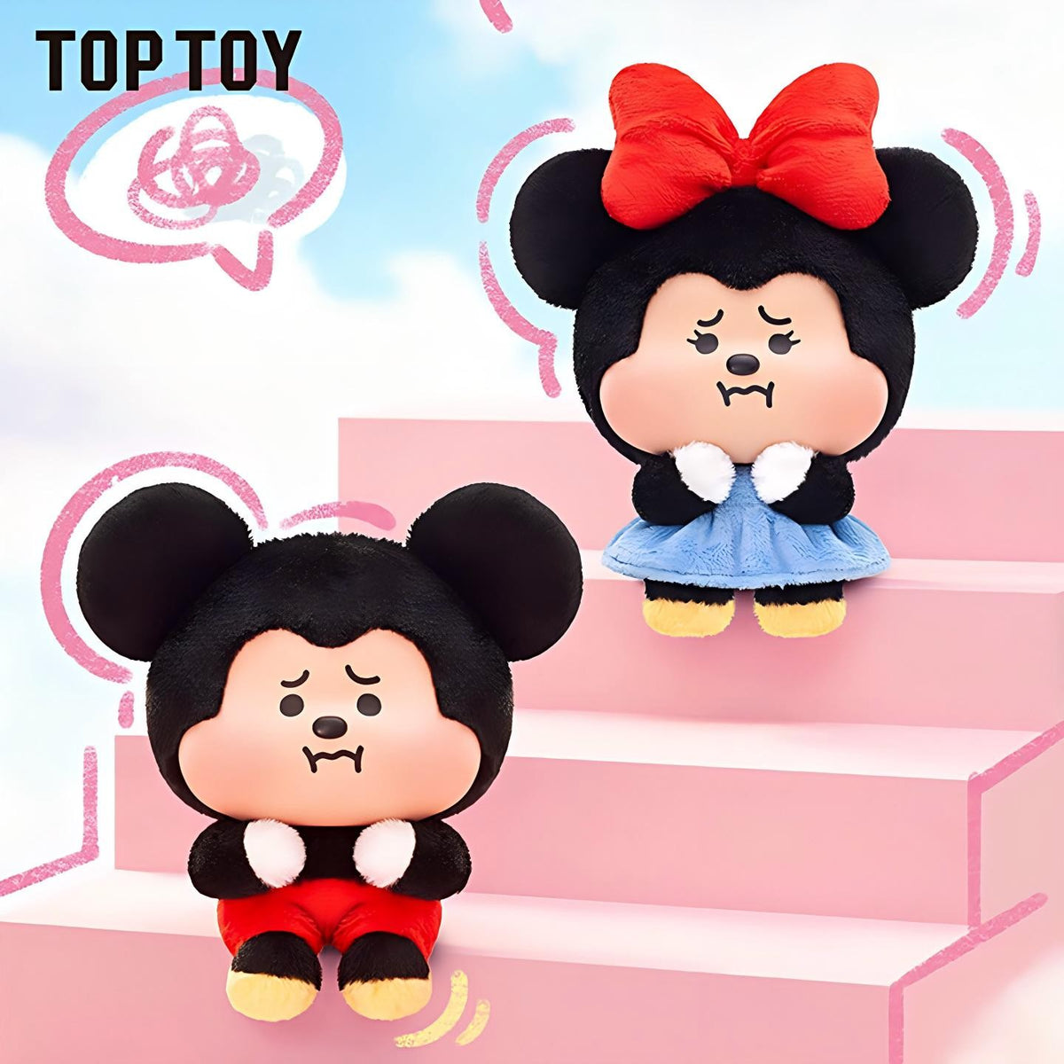Disney Mickey and Minnie Wrongful Baba Series Plush Charm Blind Box - detail image 2