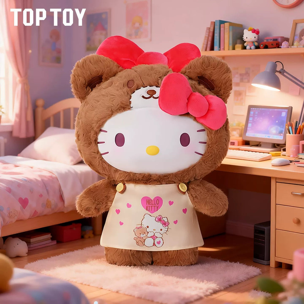 Hello Kitty heart pajamas series plush doll - detail image 2