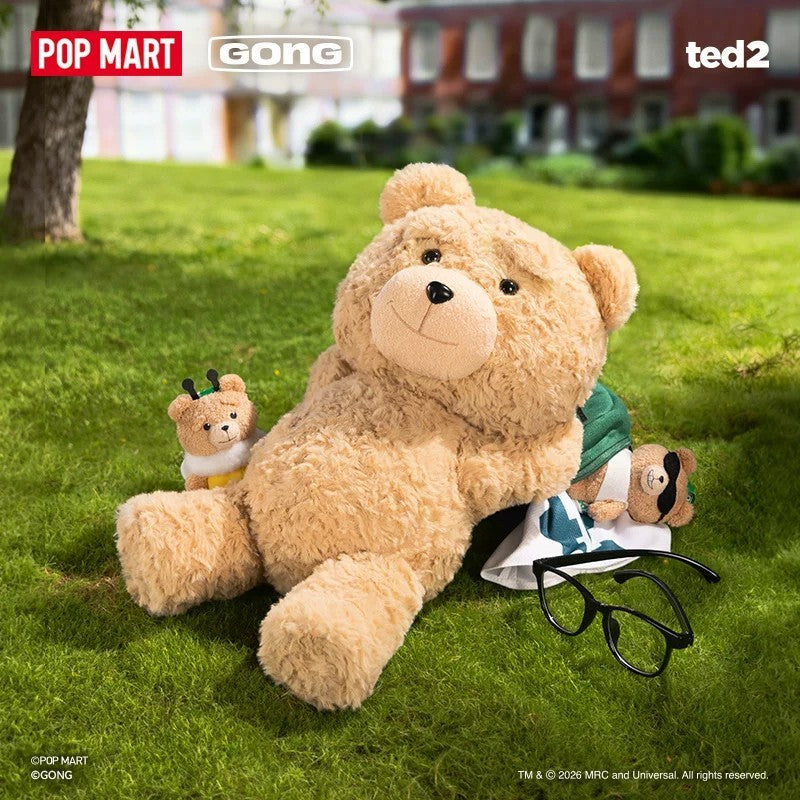 POP MART POPMART "TED2" Teddy bear movable plush doll HOT NERD TED - detail image 1